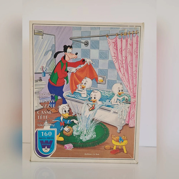 Rare Vintage Walt Disney‎ Donald Duck Bathtime Puzzle 160pcs, 1980s, Complete - Picture 2 of 6